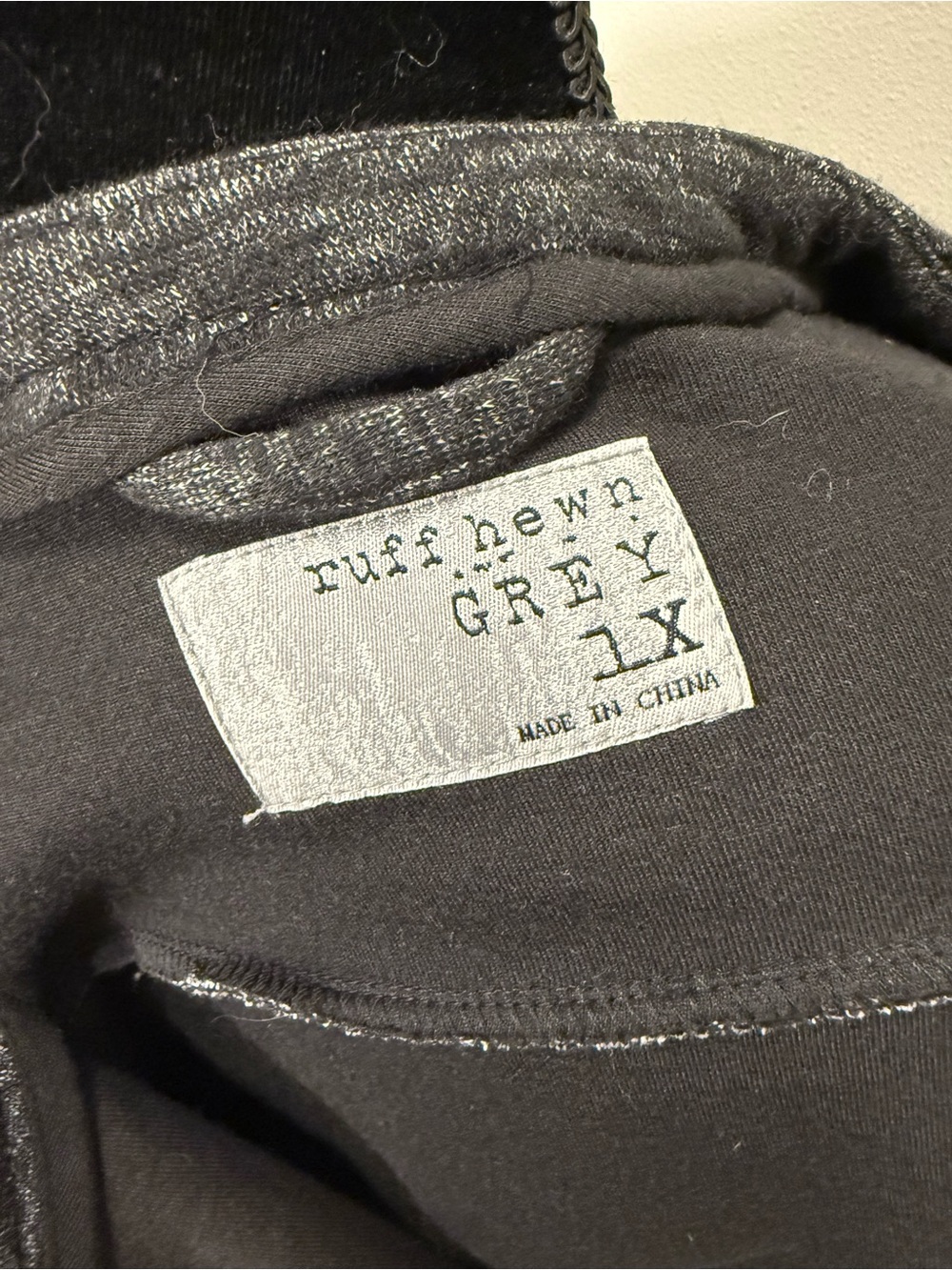 Ruff Hewn Charcoal Quilted-Sleeve Zip Jacket - Picture 5 of 5